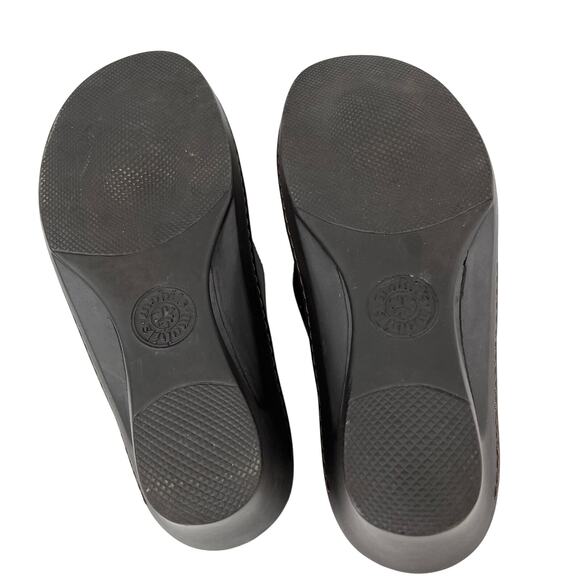 Mephisto Mobils Candy Slip On Sandals 38 Brown Patent - Picture 4 of 10